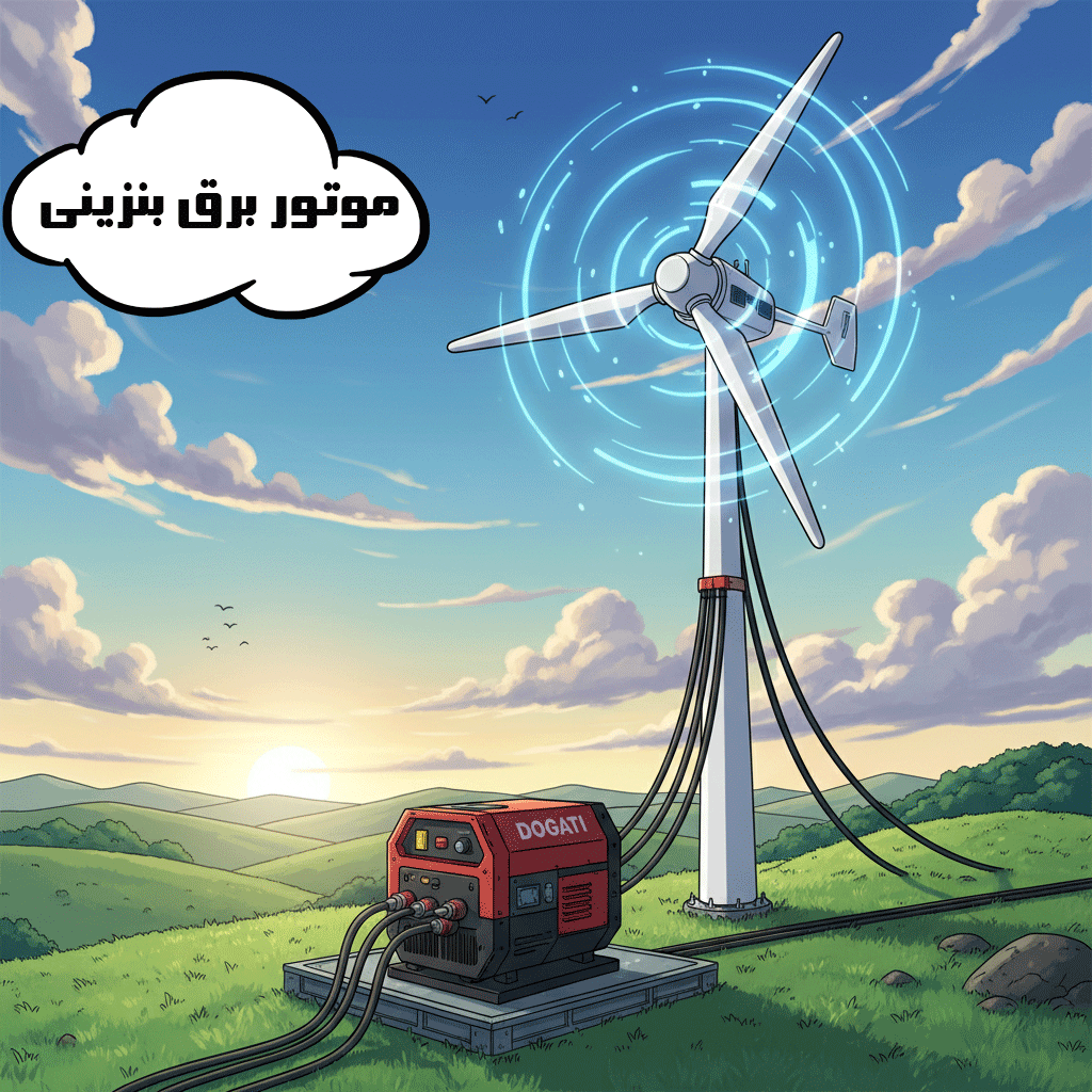 میخوای موتور برق بنزینی بخری ولی نمیدونی کاوا با کیلو وات چه فرقی میکنه؟؟؟